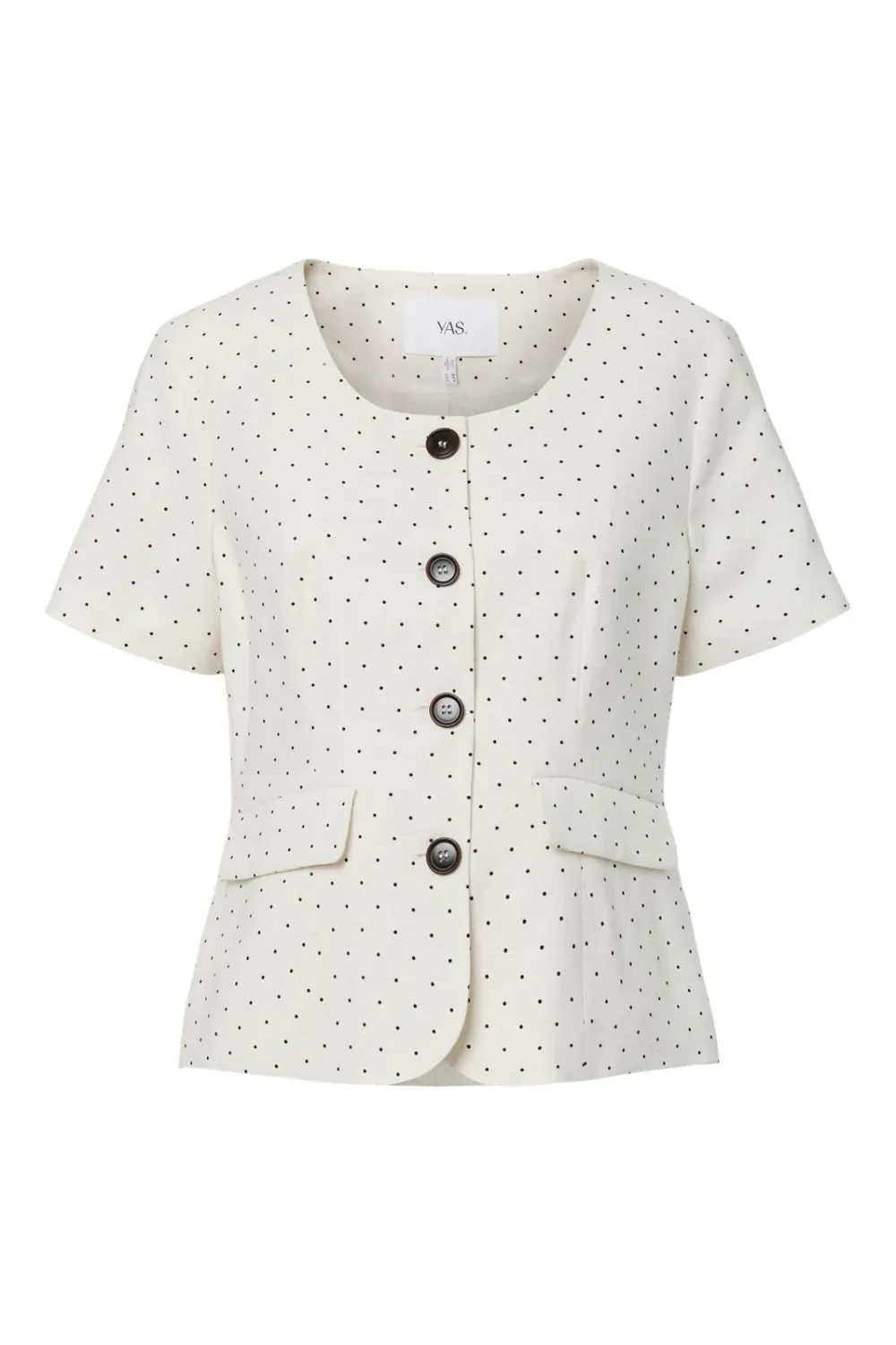 99999 - Algemene gro YASDOTLY SS BLAZER 26040607 Star White/W. BLACK