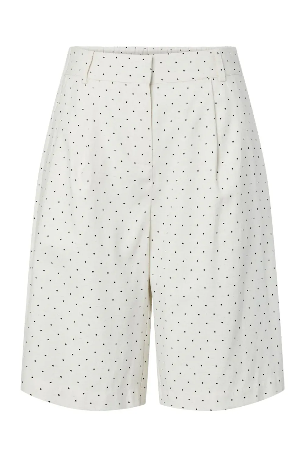 99999 - Algemene gro YASDOTLY HW LONG SHORTS 26040610 Star White/W. BLACK