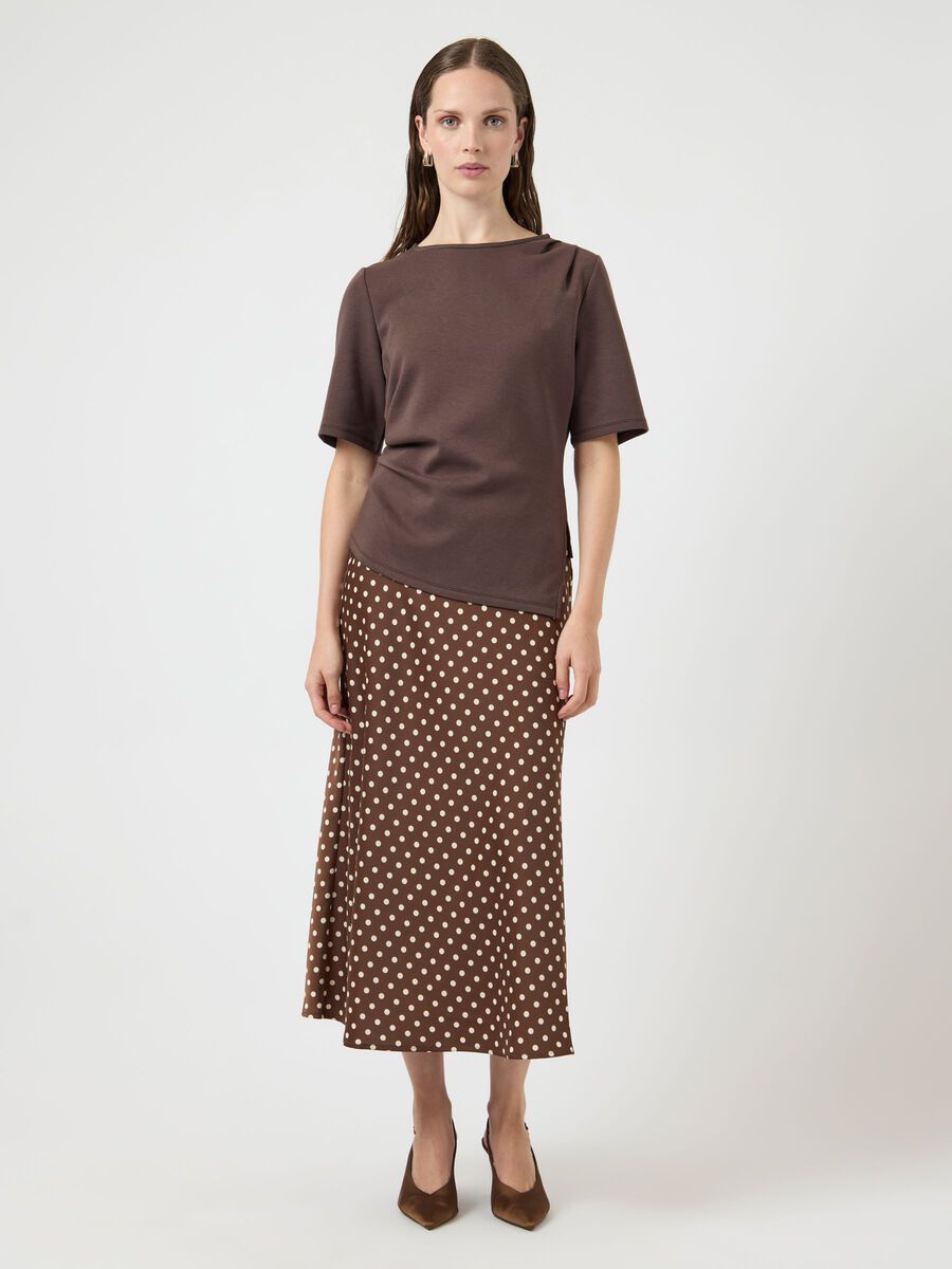 99999 - Algemene gro YASPELLA HW MIDI SKIRT S. NOOS 26030737 Pinecone/Small Ecru