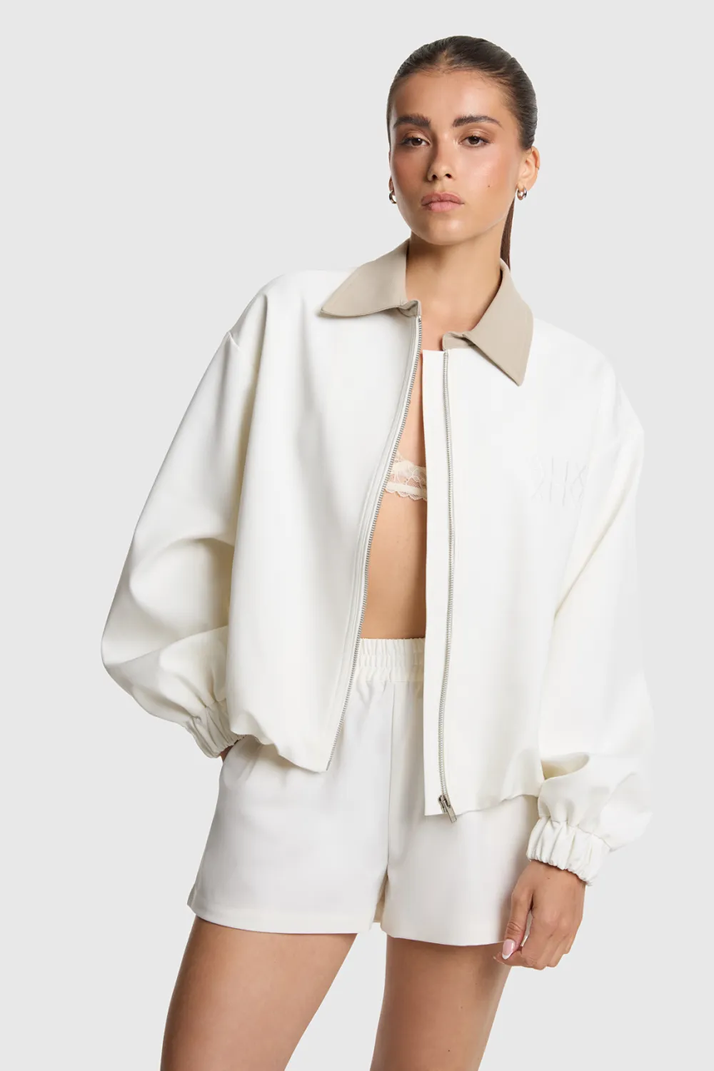 Alix the Label EMBELLISHED BALLOON BOMBER 2606417732 cream