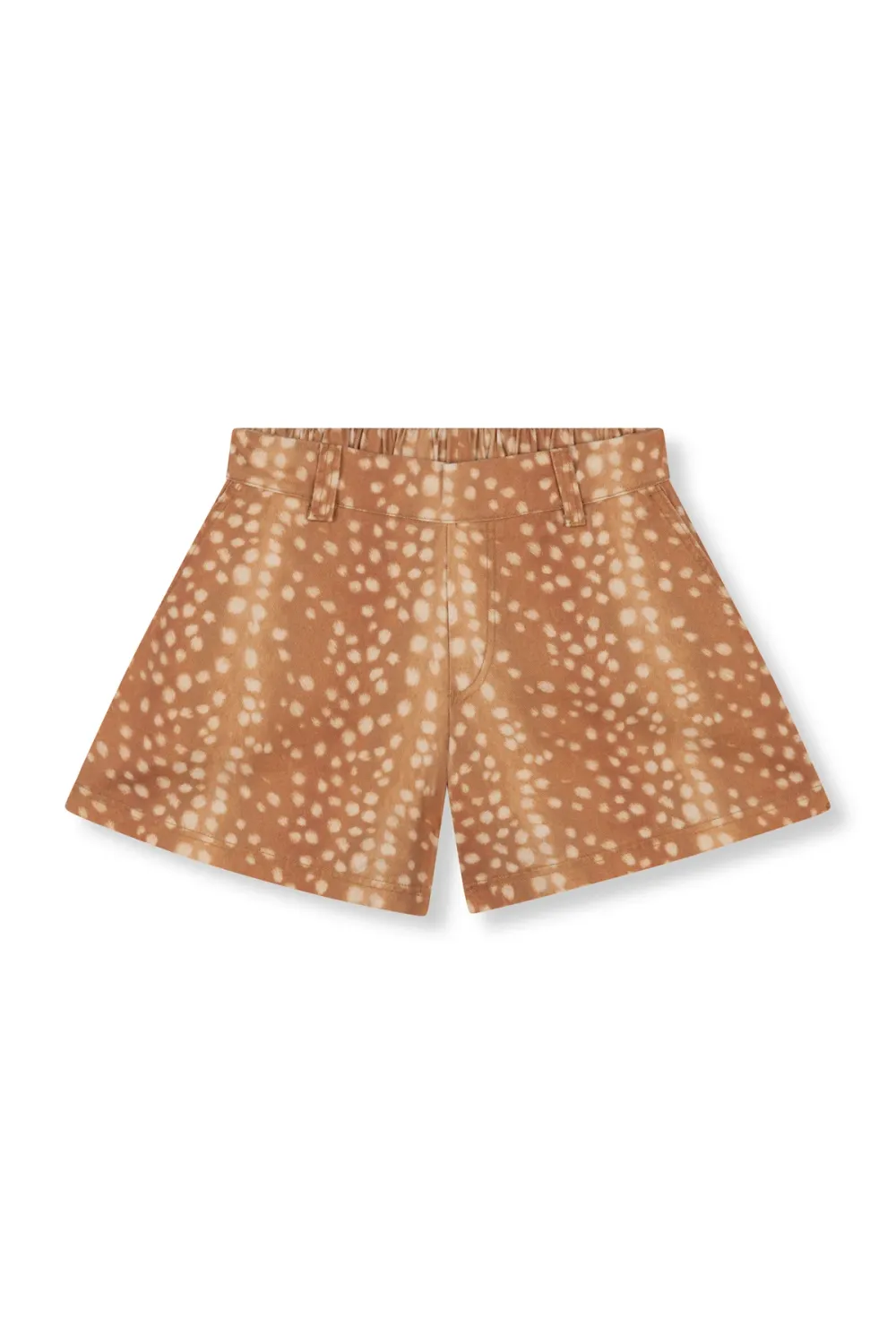 Refined ladies woven a-line wide bambi short R2606275202 bambi print