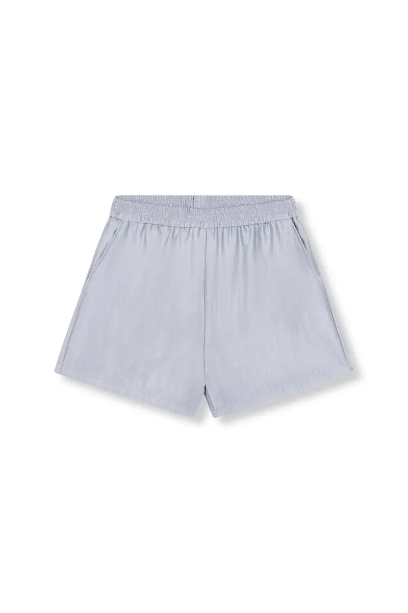 Refined ladies woven relaxed shorts MONE R2606253198 silver