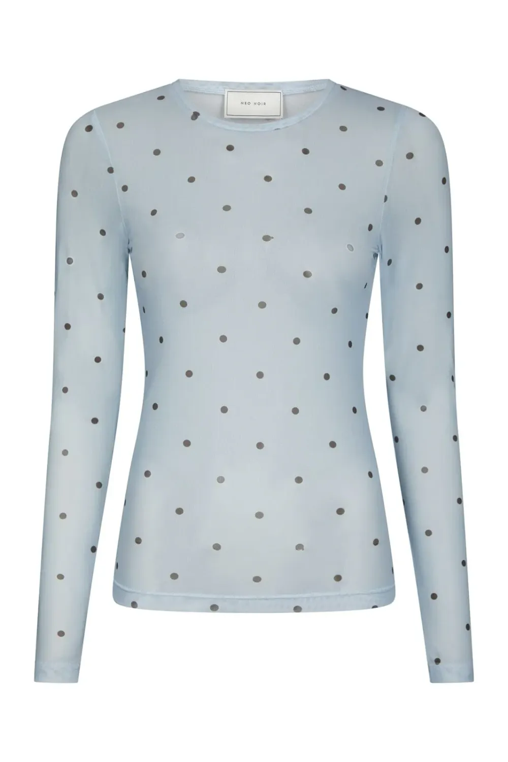 Neo Noir Ella Space Dot Blouse 168628 Light Blue