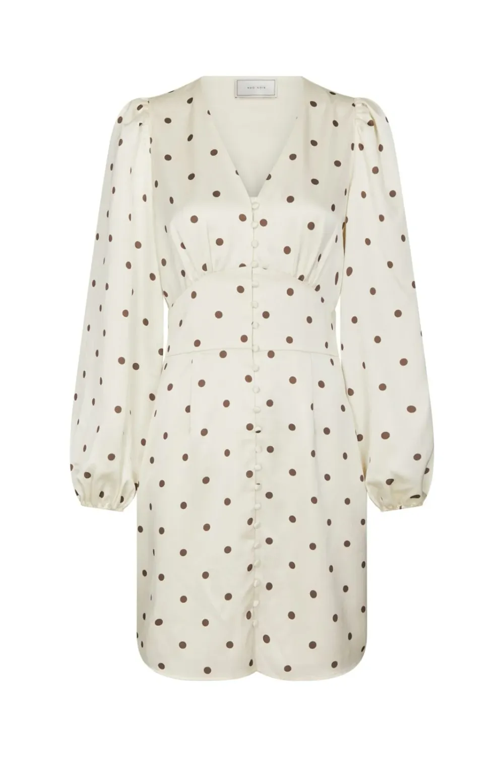 Neo Noir Mabel Dotted Dress 167928 Creme Neo Noir Mabel Dotted Dress 167928 Creme