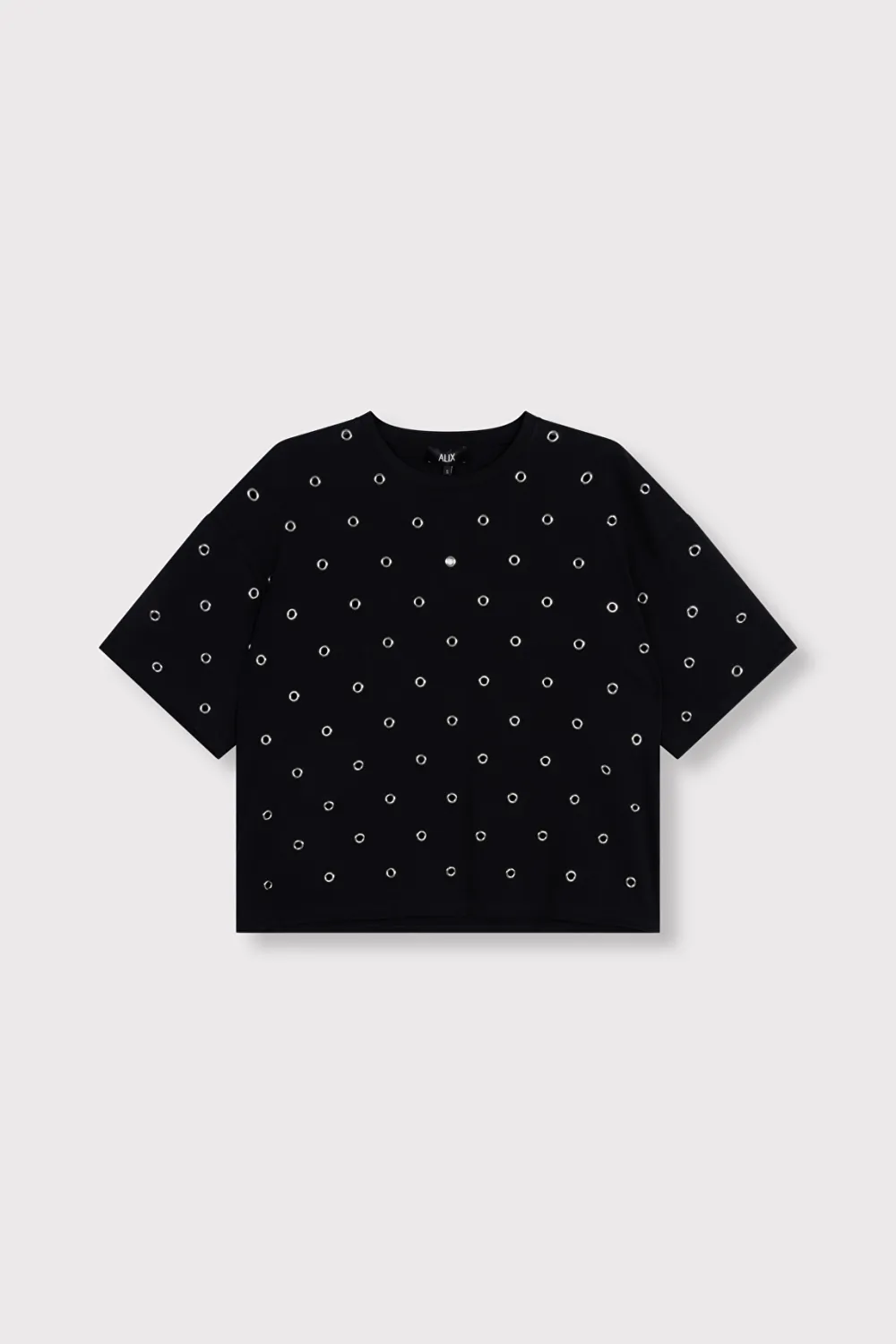 Alix the Label EYELET T-SHIRT 2607847811 black Alix the Label EYELET T-SHIRT 2607847811 black