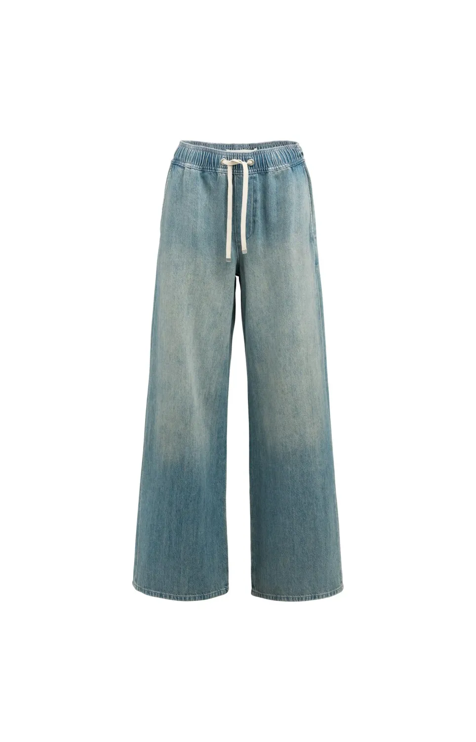 YaYa Denim broek met trekkoord 01-311148-607 MID BLUE DENIM