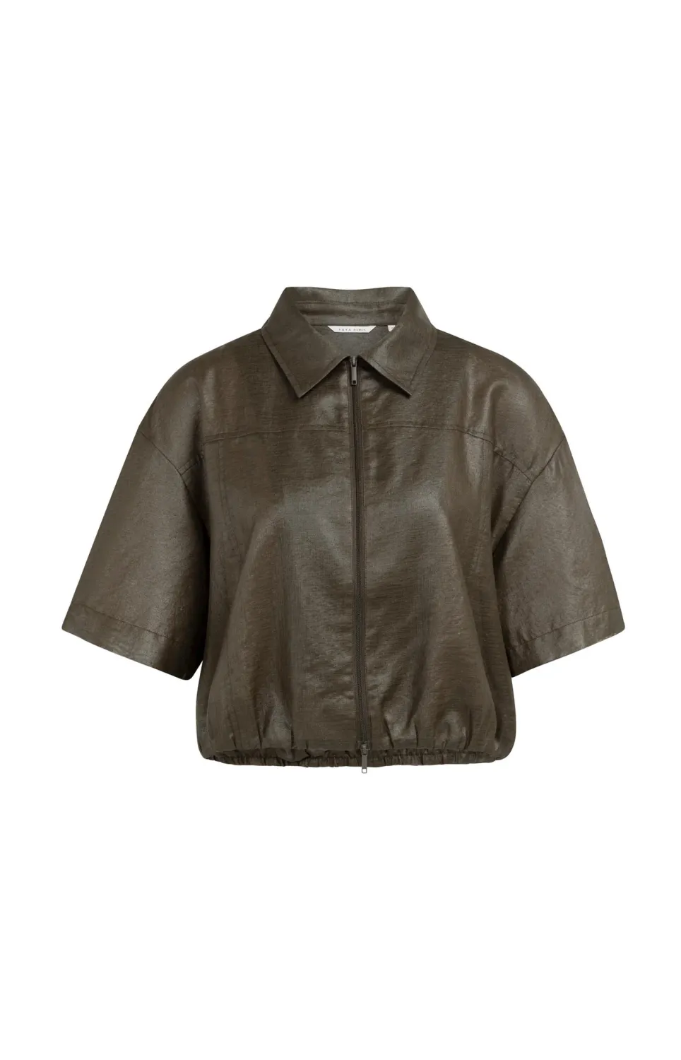 YaYa Blousejack met glans 01-201233-607 DELICIOSO BROWN