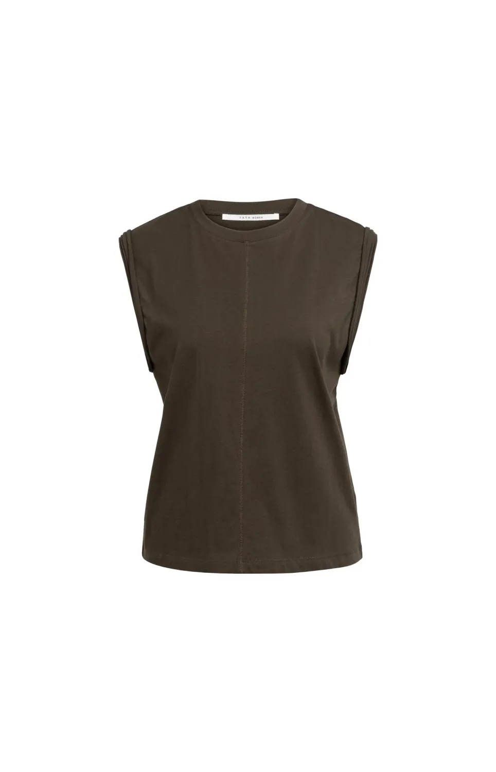 YaYa Top met mouwdetails 01-709400-607 DELICIOSO BROWN