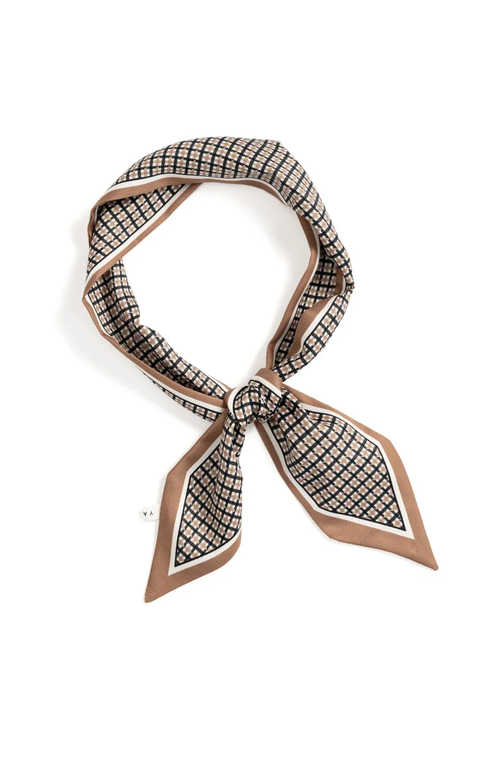 YaYa Kleine satijnen sjaal 03-501061-607 BEIGE DESSIN