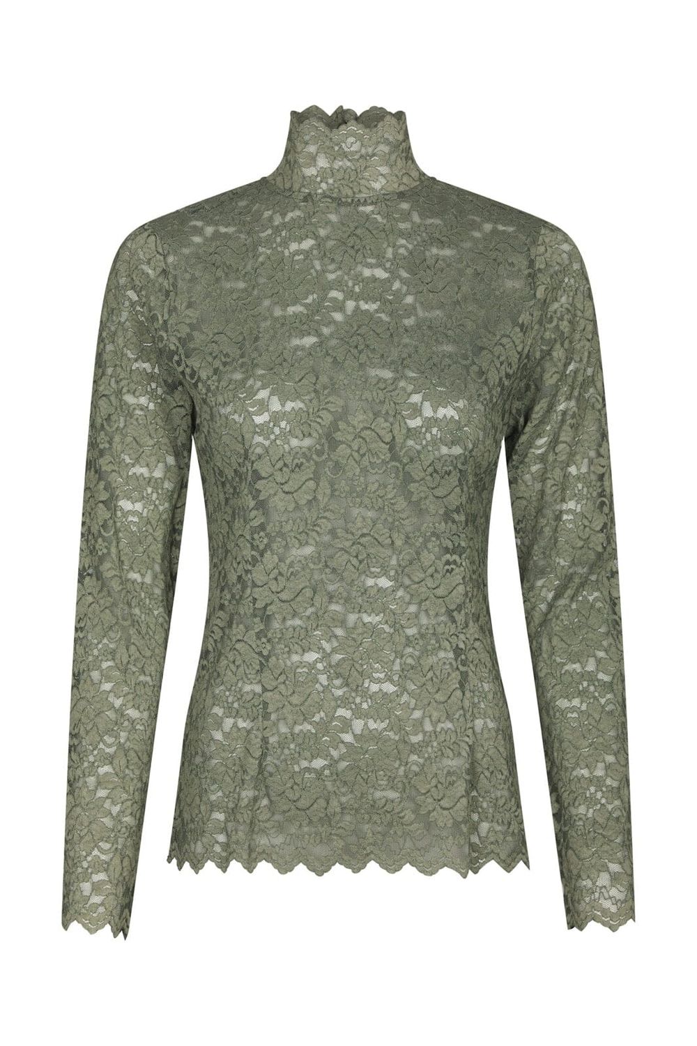 Neo Noir Liza Laceflower Blouse 161473 Cold Army Neo Noir Liza Laceflower Blouse 161473 Cold Army