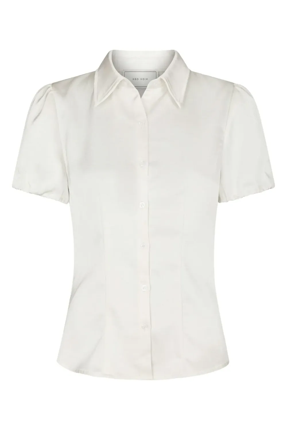 Neo Noir Lyselle Heavy Sateen Shirt 169600 Pearl Neo Noir Lyselle Heavy Sateen Shirt 169600 Pearl