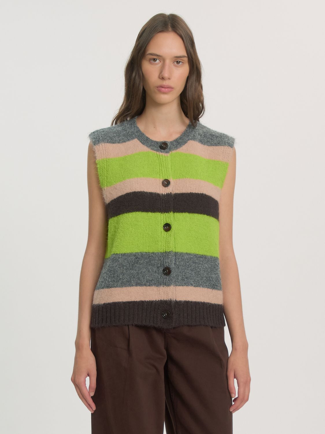 Edited Wedeke Knit Vest EDT9455002 Multi Stripe