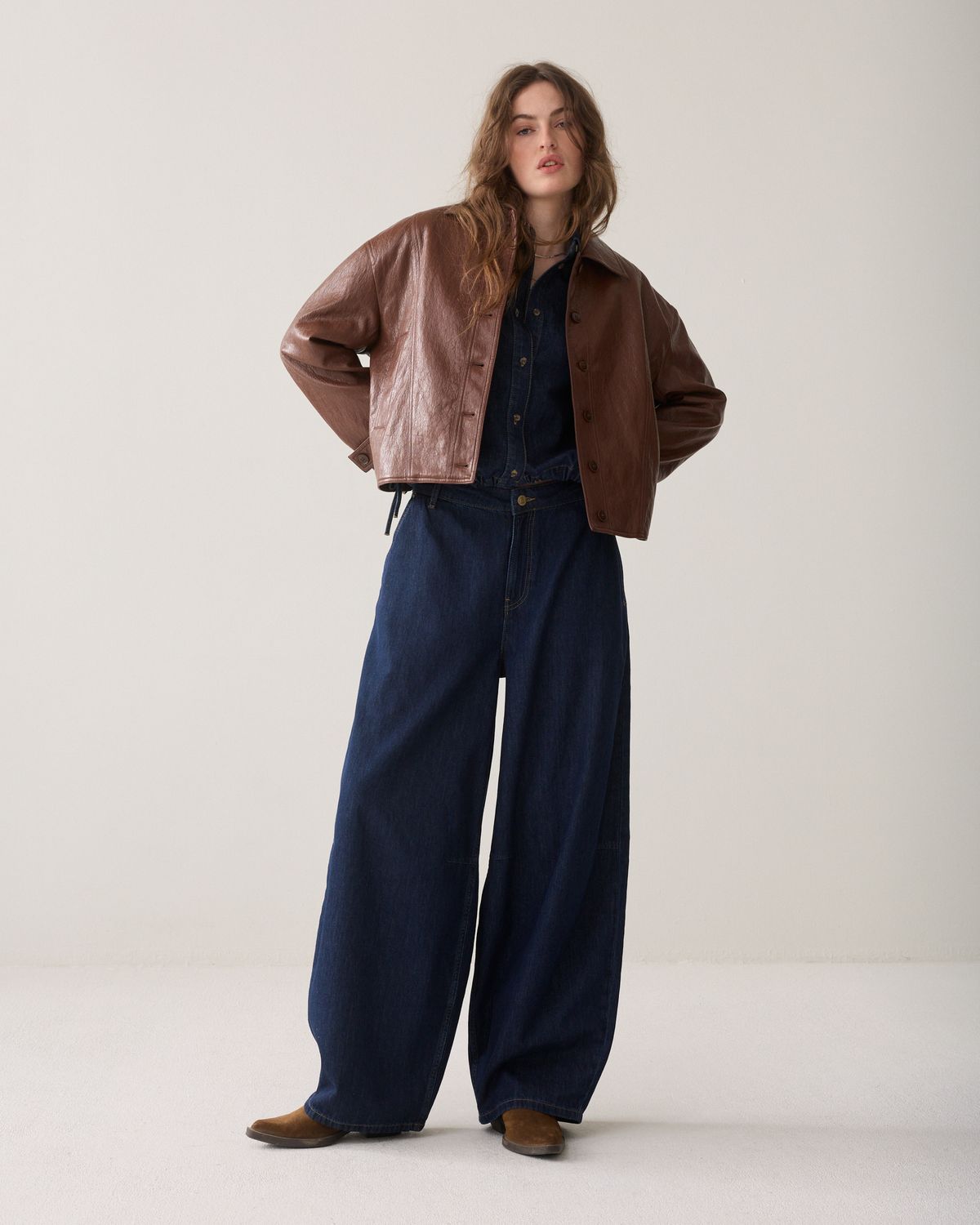 Summum Woman Balloon shape leg Light Cotton twill 4s3028-5184 492