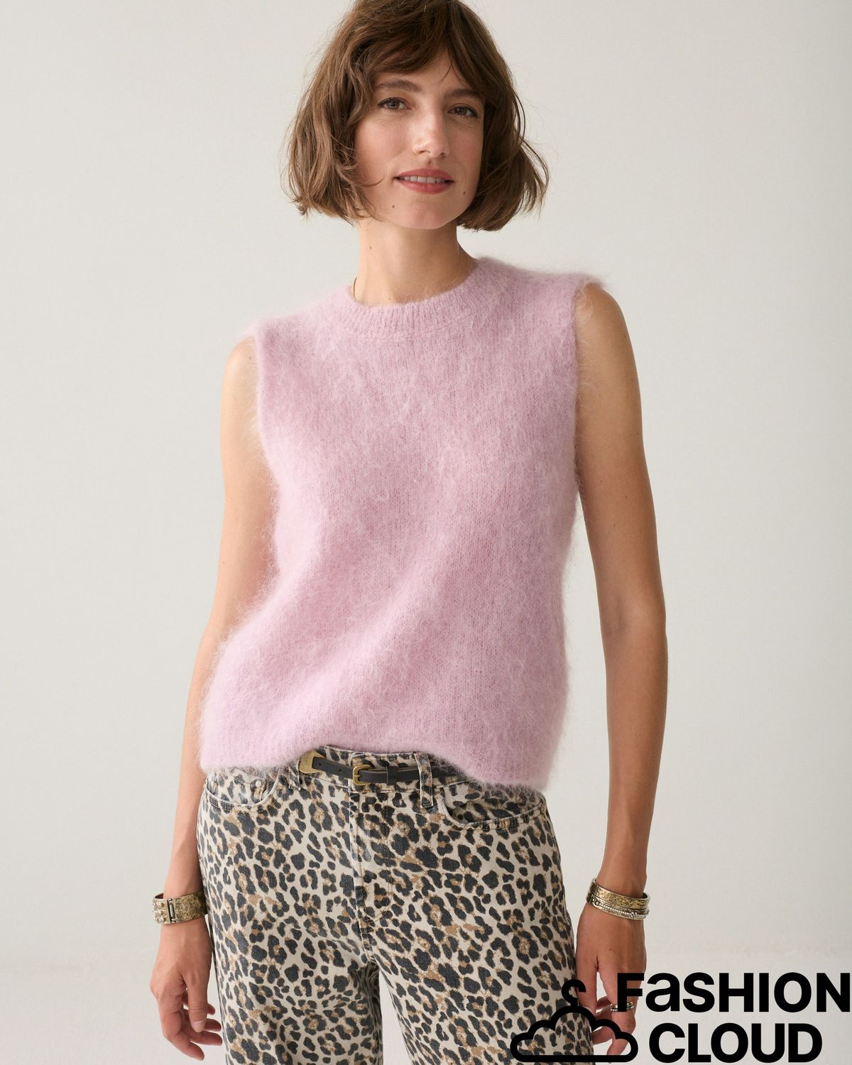 Summum Woman Spencer Kid mohair knit 7s8022-70089 327