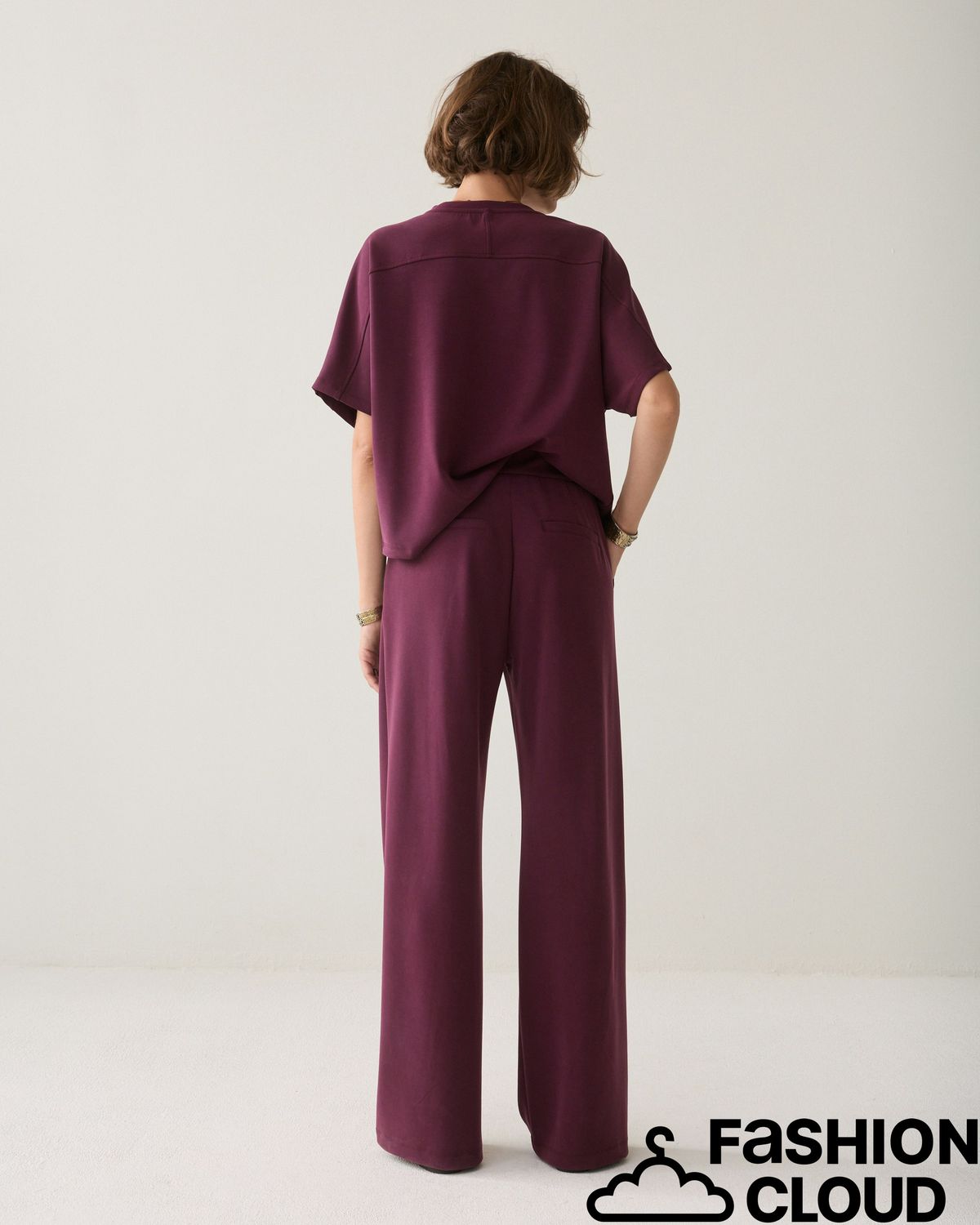 Summum Woman Wide leg pant Soft scuba 4s3019-30606 335