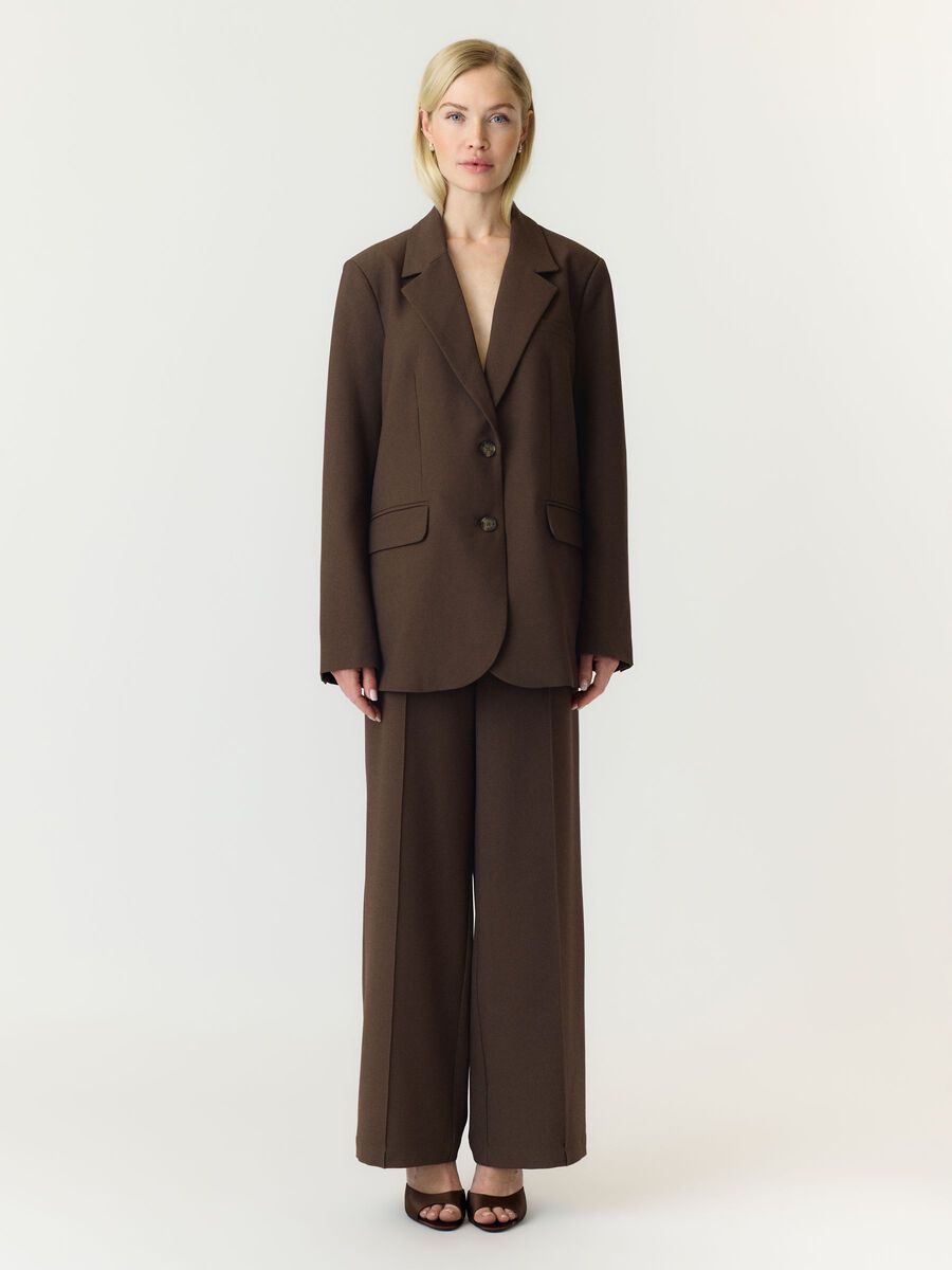99999 - Algemene gro YASREEMAJ HW PANT S. NOOS 26028141 Chocolate Brown