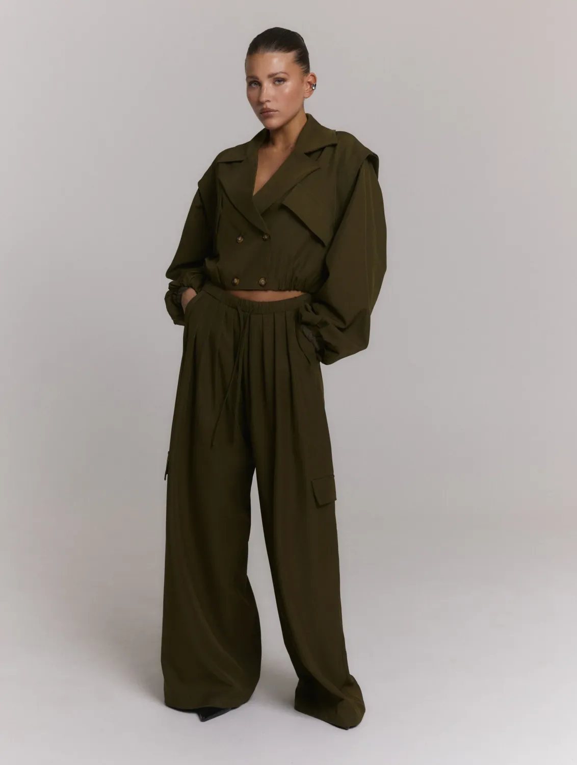 Refined MILA PANTS R2608150054 army