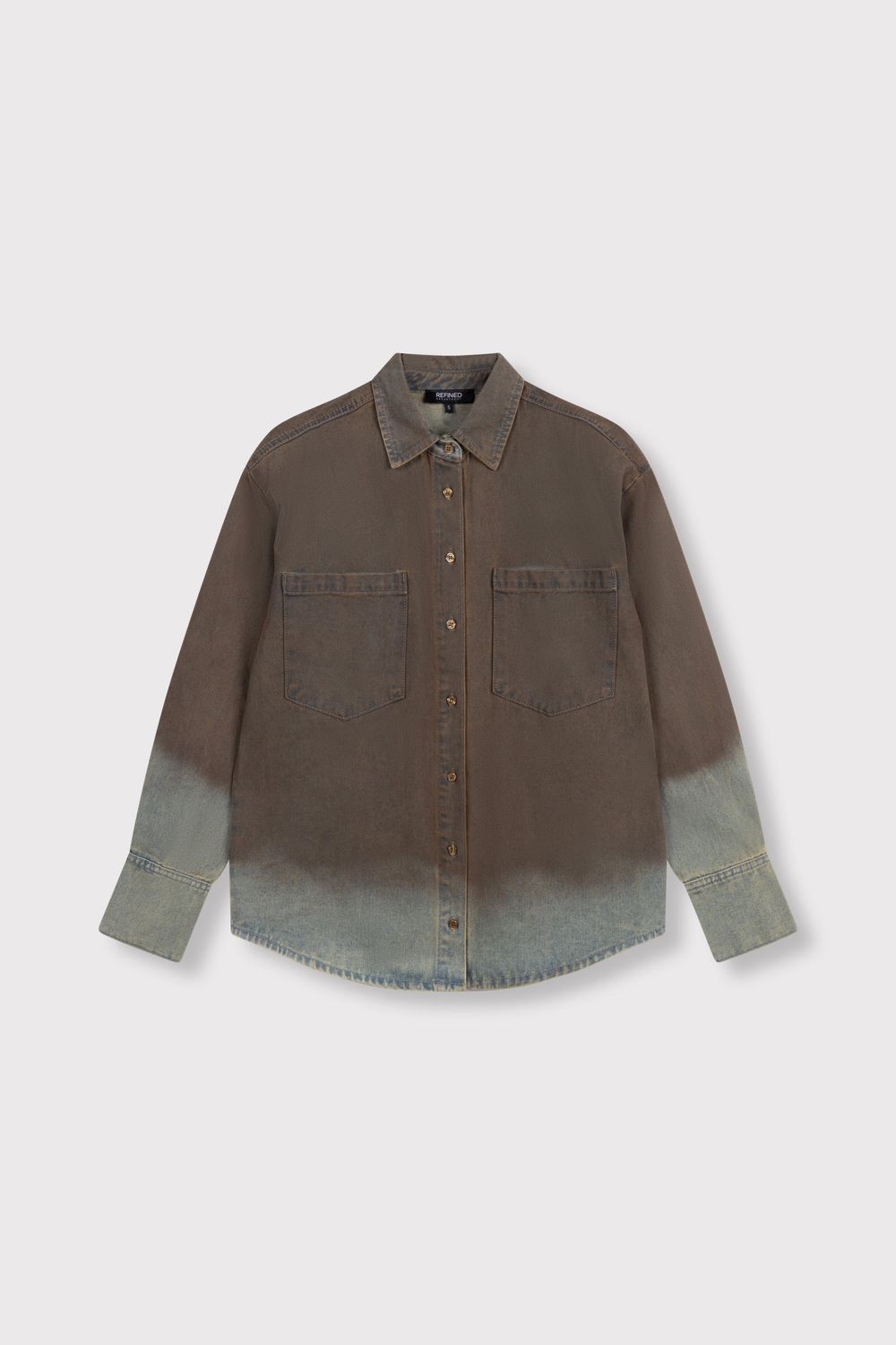 Refined NARO BLOUSE R2608973031 washed denim