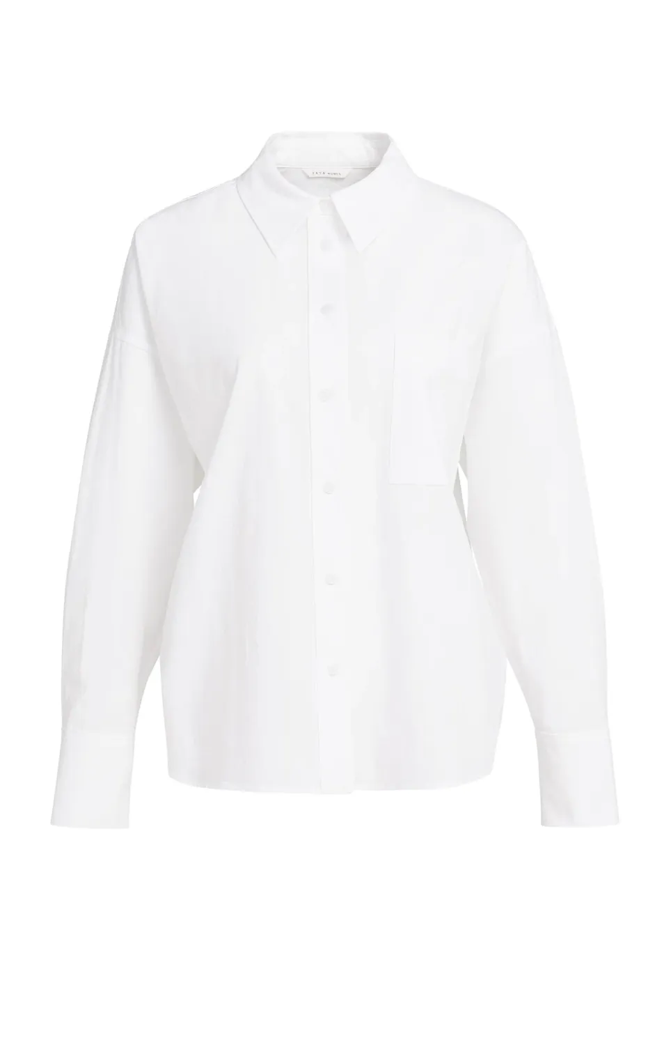 YaYa Losvallend katoenen overhemd 01-201241-608 PURE WHITE YaYa Losvallend katoenen overhemd 01-201241-608 PURE WHITE