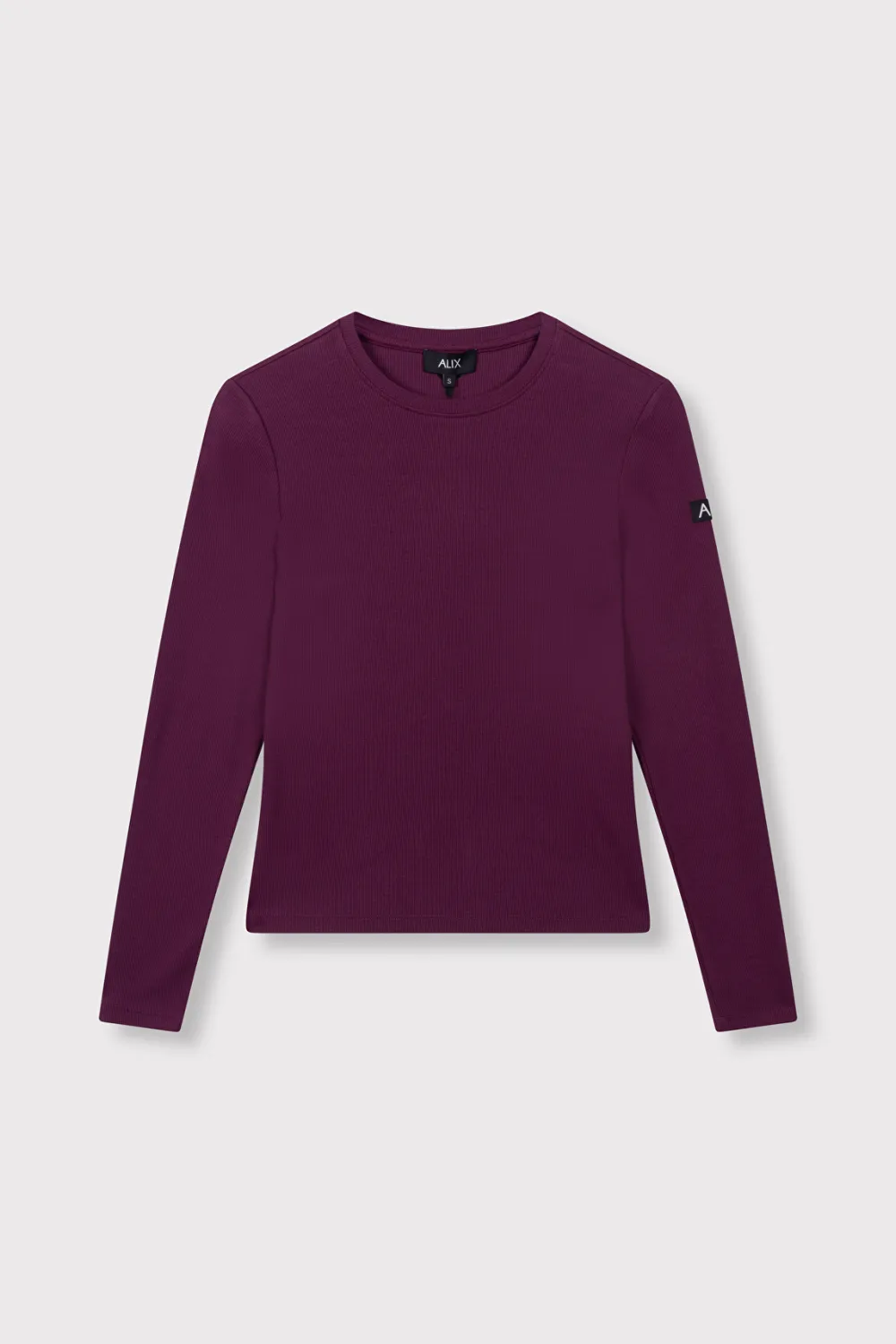 Alix the Label RIB LONGSLEEVE T-SHIRT 2608870945 aubergine Alix the Label RIB LONGSLEEVE T-SHIRT 2608870945 aubergine