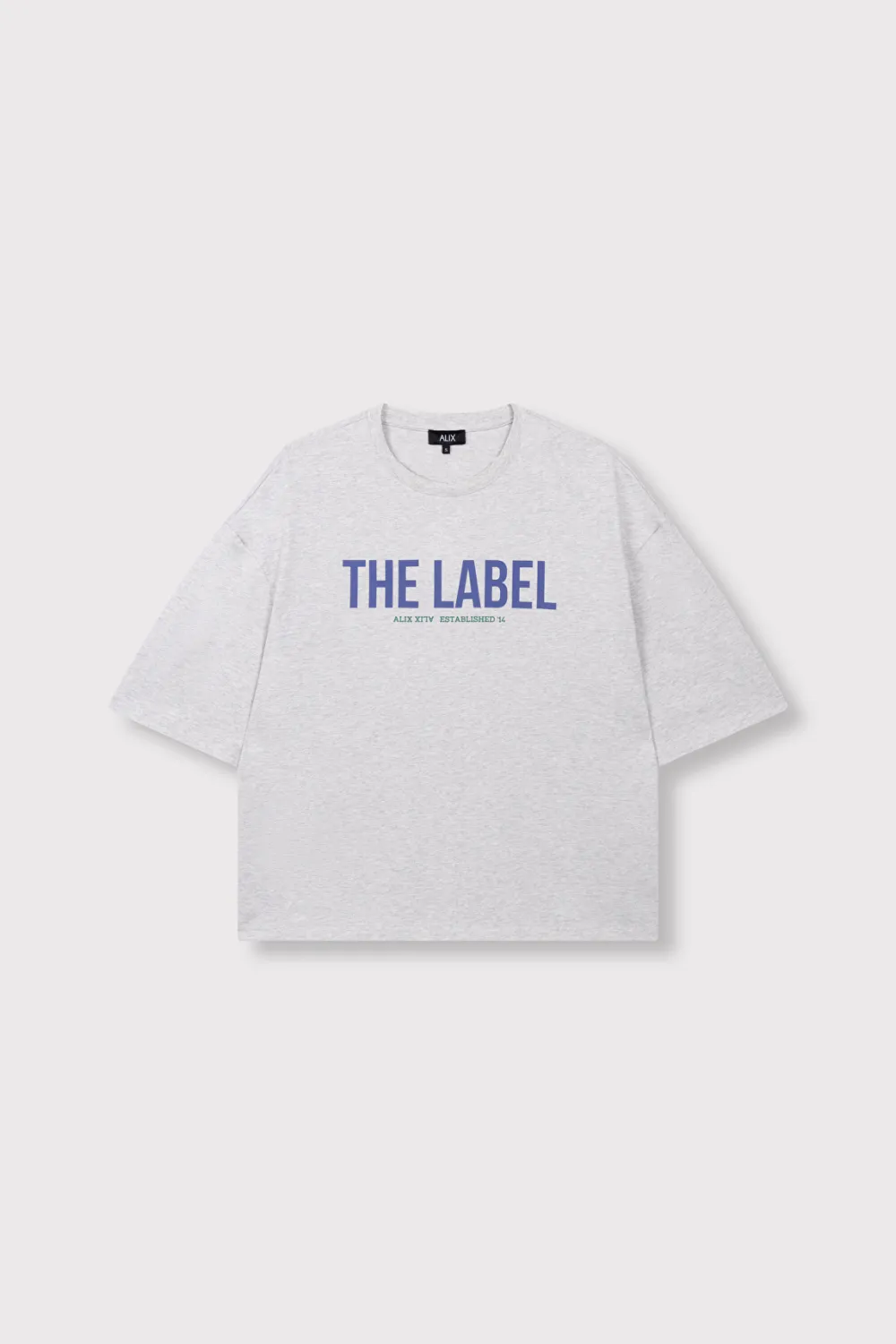 Alix the Label THE LABEL OVERSIZED T-SHIRT 2608819959 light grey melange Alix the Label THE LABEL OVERSIZED T-SHIRT 2608819959 light grey melange
