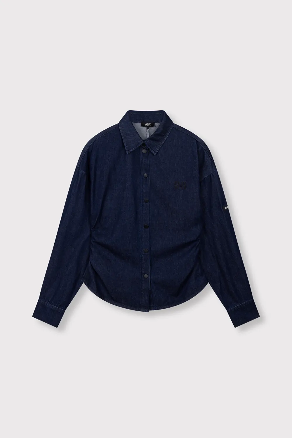 Alix the Label FITTED WAIST DENIM BLOUSE 2608998904 indigo denim Alix the Label FITTED WAIST DENIM BLOUSE 2608998904 indigo denim