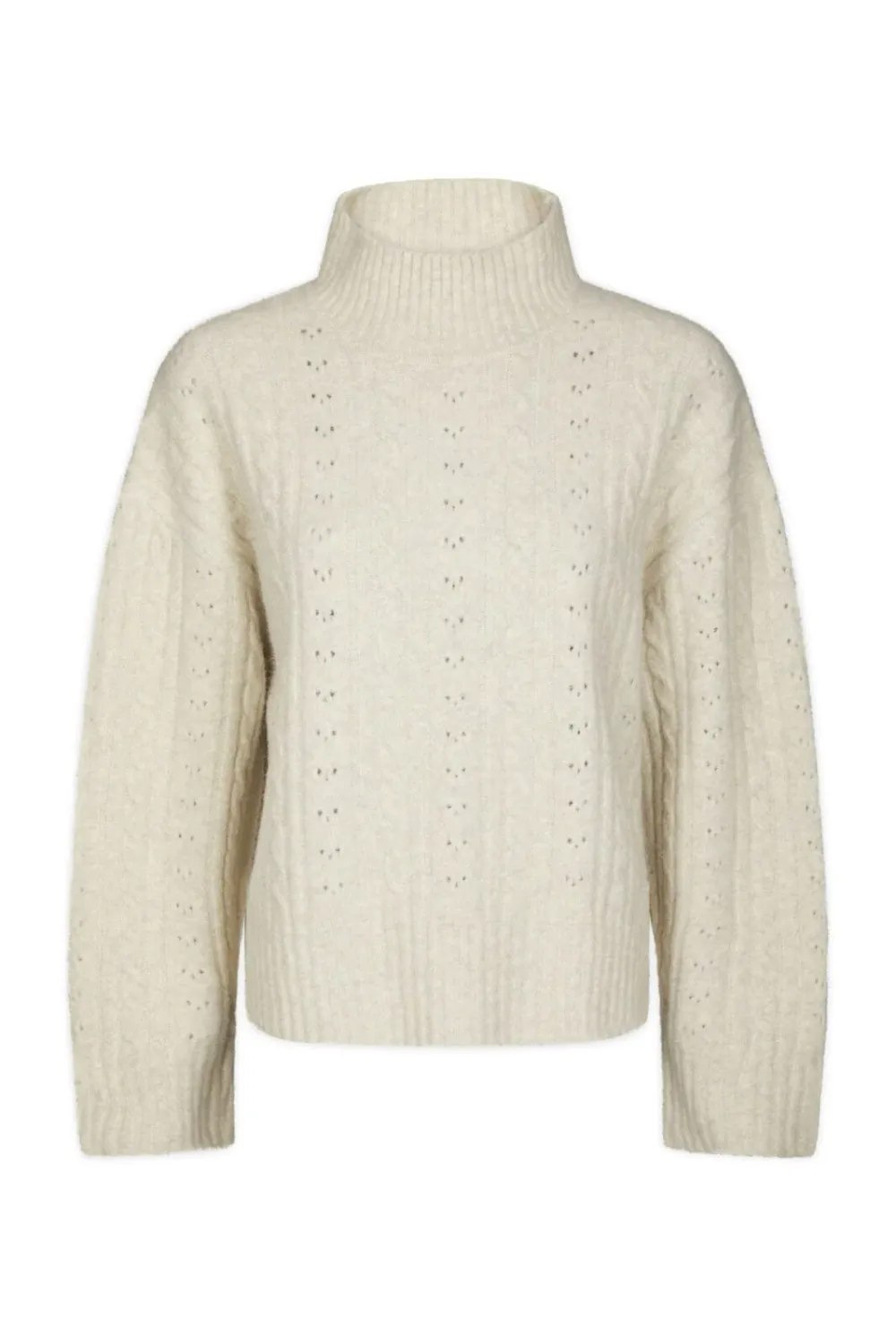 Neo Noir Anda Cable Knit Blouse 168520 Ivory