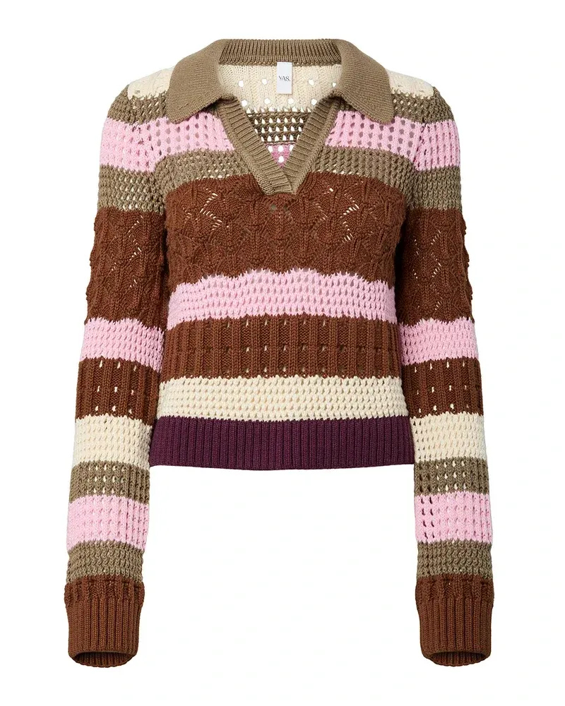 99999 - Algemene gro YASKALA LS SHORT KNIT PULLOVER S. 26041124 Cashmere Rose/Mu
