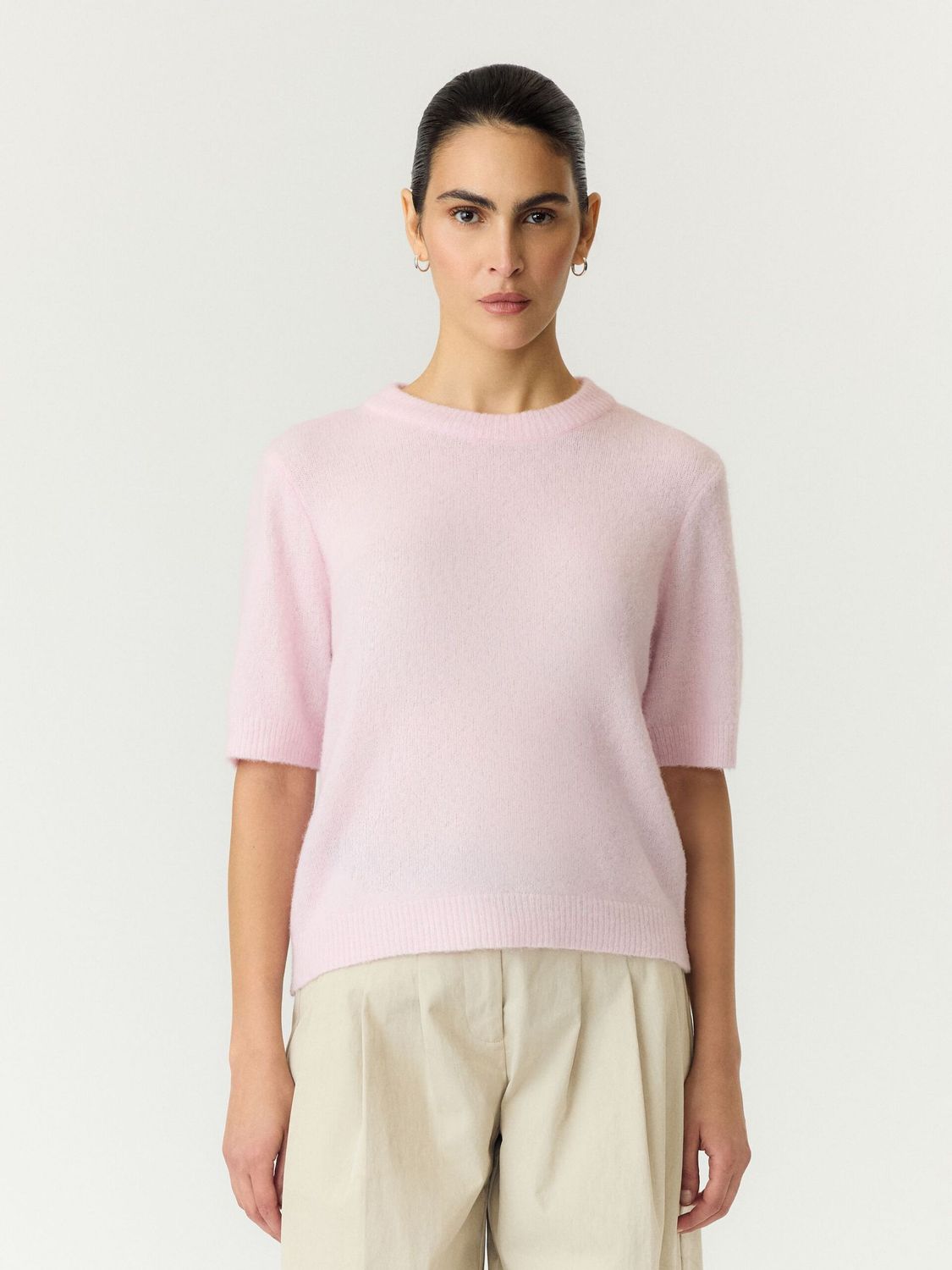 99999 - Algemene gro YASJOHI LS WOOL BLEND CARDIGAN S. N: 26040004 Pale Lilac/Fi