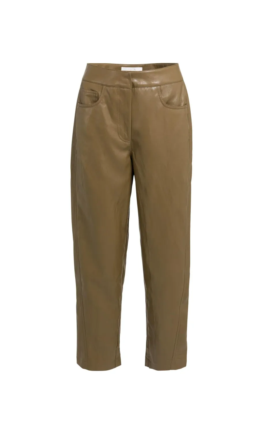 YaYa Kunstleren broek met wortelmod 01-309289-608 PURE CASHMERE BROWN YaYa Kunstleren broek met wortelmod 01-309289-608 PURE CASHMERE BROWN