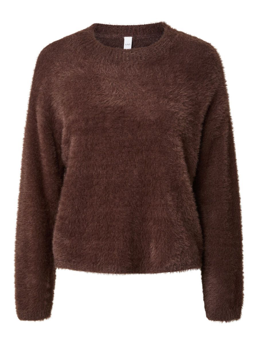 99999 - Algemene gro YASMALLI LS KNIT PULLOVER 26041306 Coffee Bean