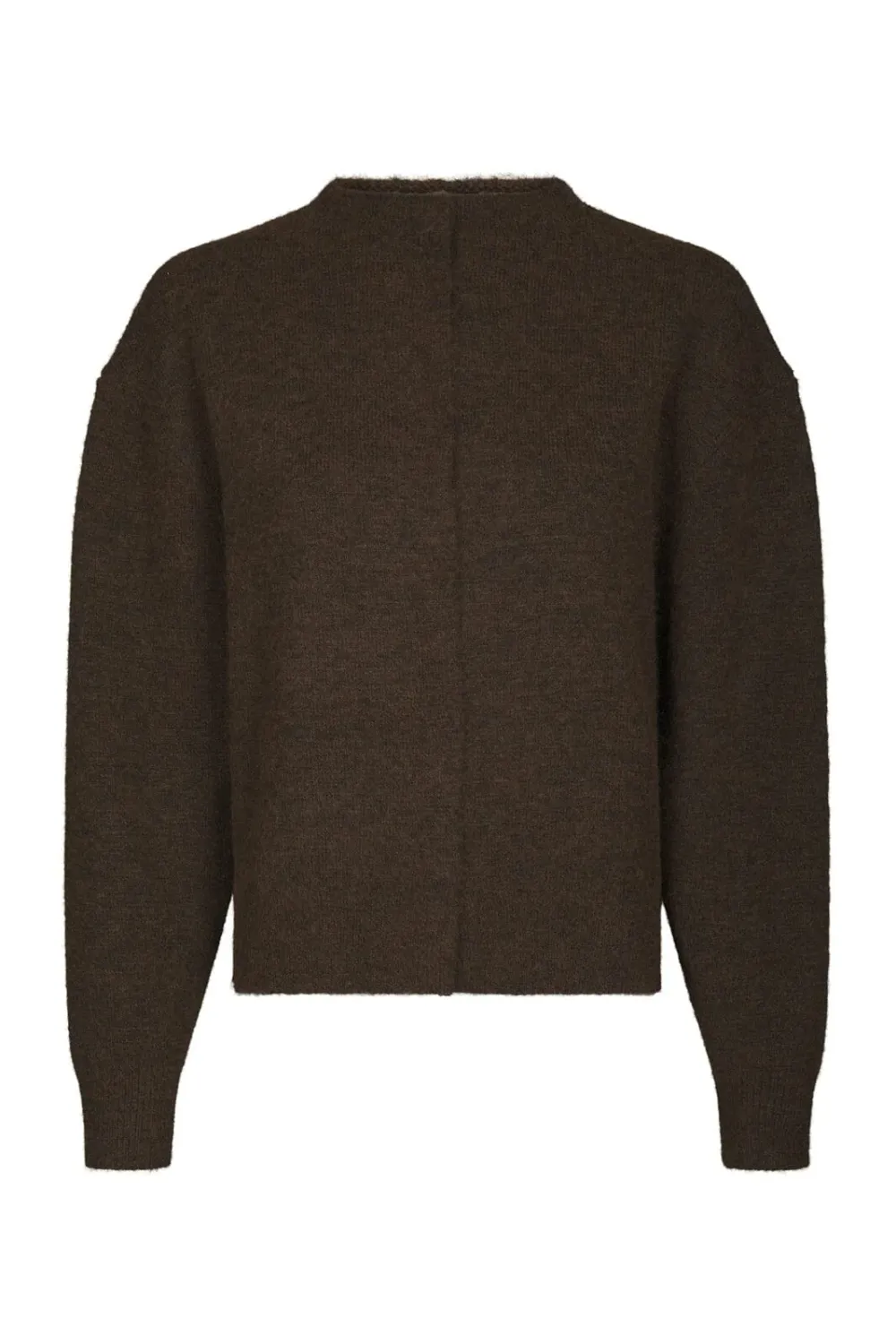 Neo Noir Dione Fluffy Knit Cardigan 168537 Brown Melange