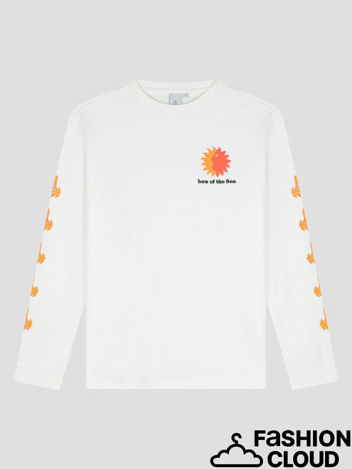 Law Of The Sea SUNNY LONGSLEEVE ARTWORK T-SHIRT LAW-10457 Bright White