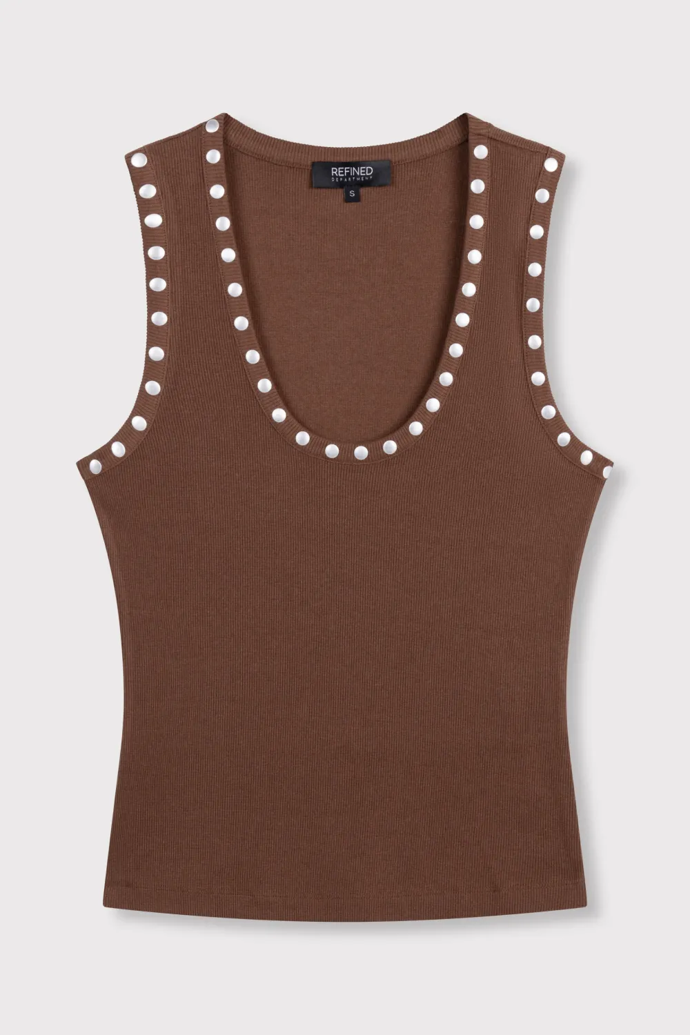 Refined BENTE TANKTOP R2608812008 choc brown