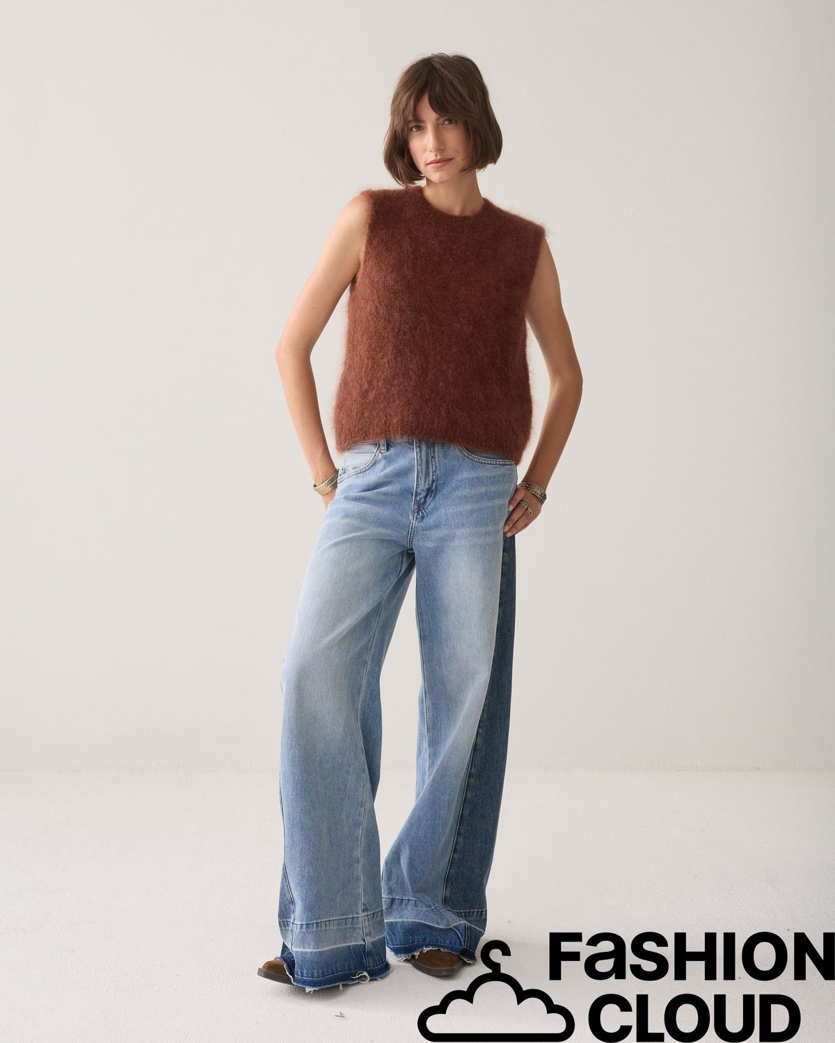 Summum Woman Spencer Kid mohair knit 7s8022-70089 757