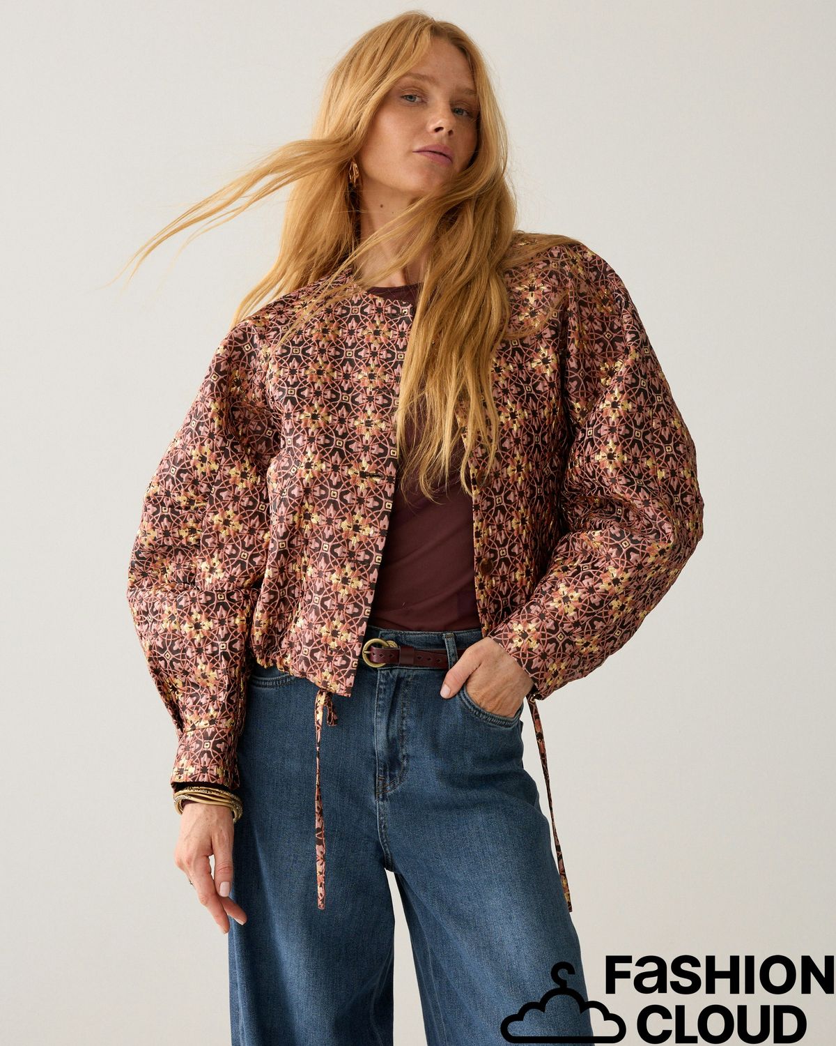 Summum Woman Jacket Jacquared lurex 1s1319-12528 335