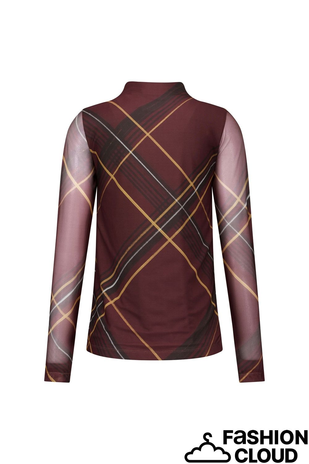 Studio Anneloes Rachel check mesh top 14133 chestnut