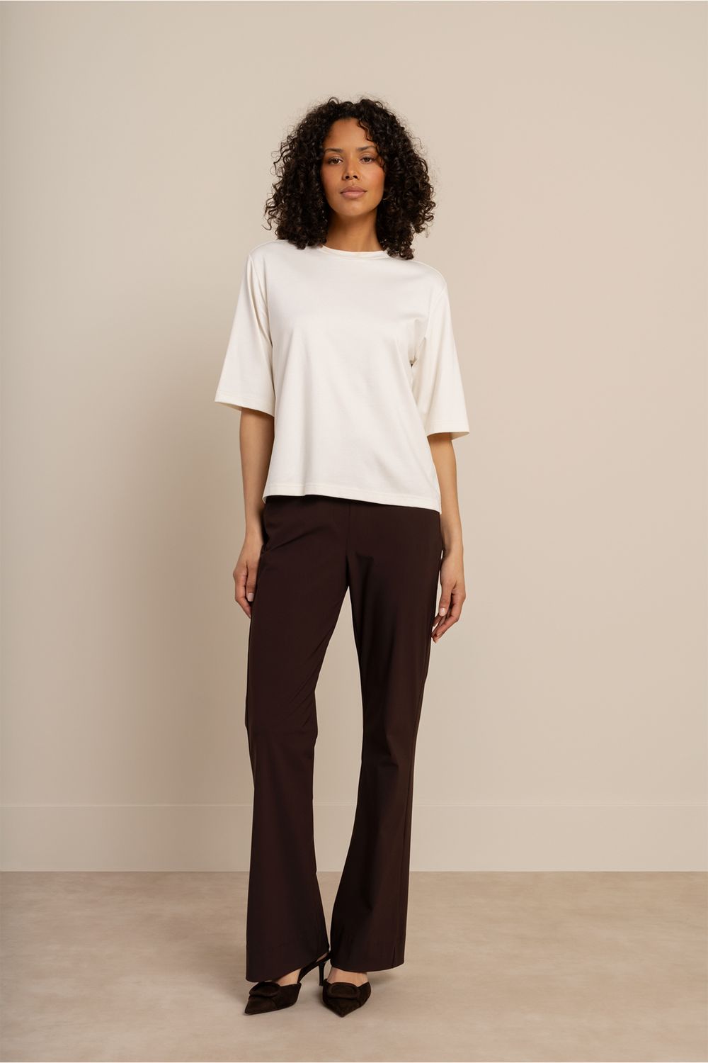 Studio Anneloes Fiore round neck t-shirt 94856 white