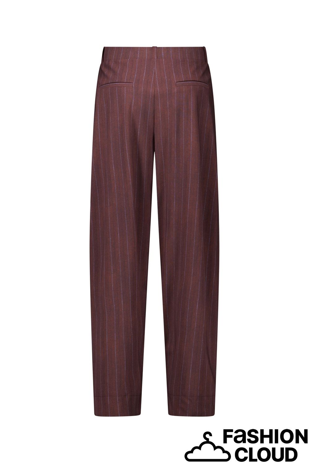 Studio Anneloes Marlise stripe trousers 14100 chestnut/espresso