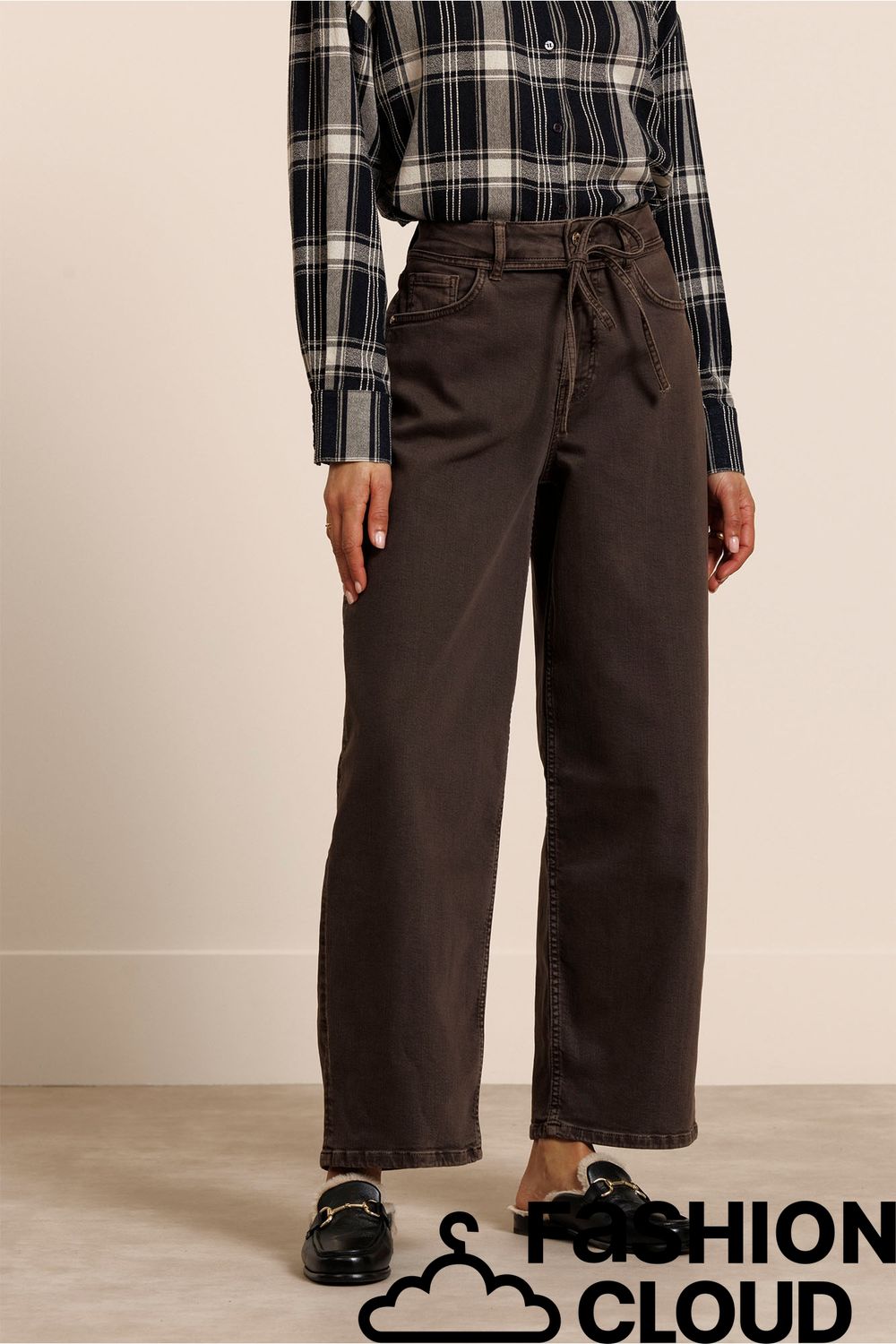 Studio Anneloes Babet denim trousers 14138 espresso