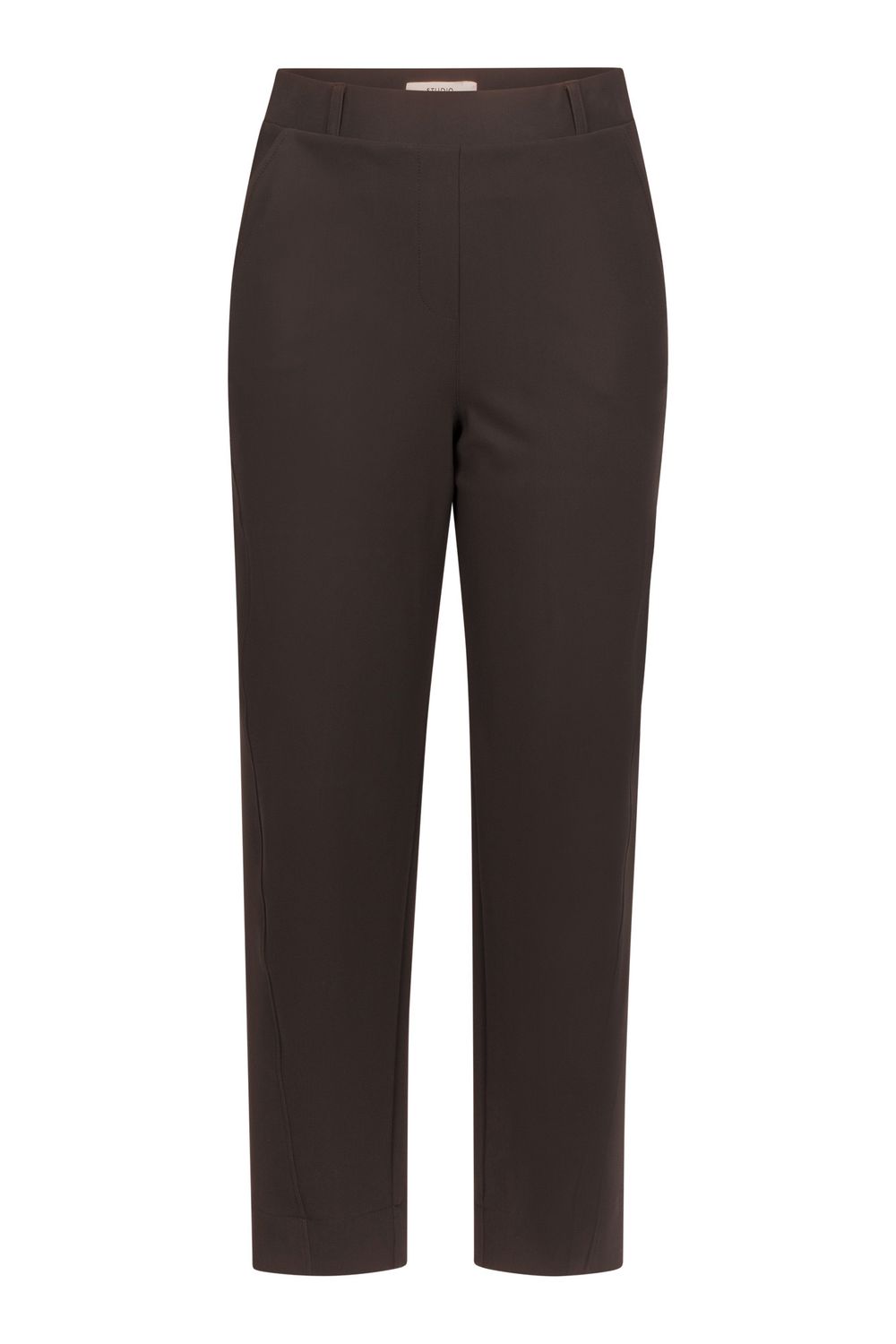 Studio Anneloes Marlise barrel trousers 94861 espresso