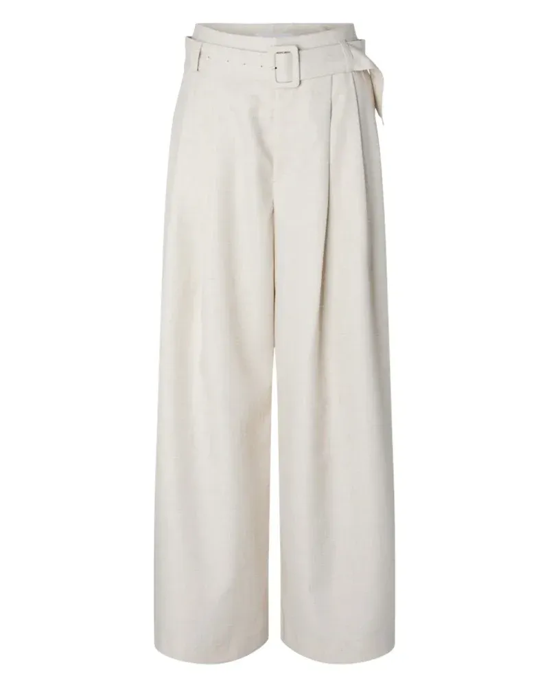 99999 - Algemene gro YASALIKKA HW BELTED PANT S. 26041858 Pristine/Melange