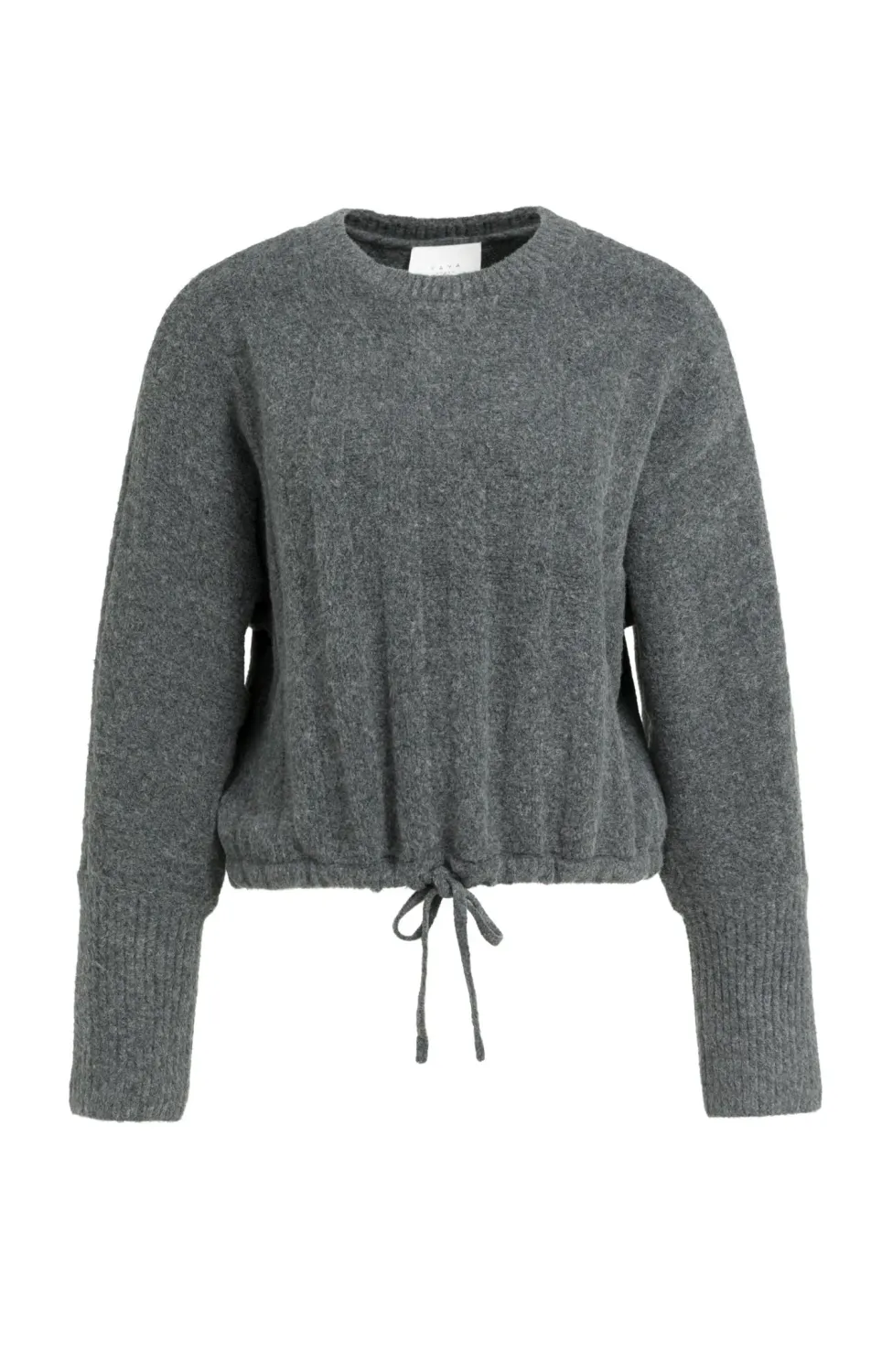YaYa Ribgebreide trui met vleermuis 01-000631-609 GREY MELANGE