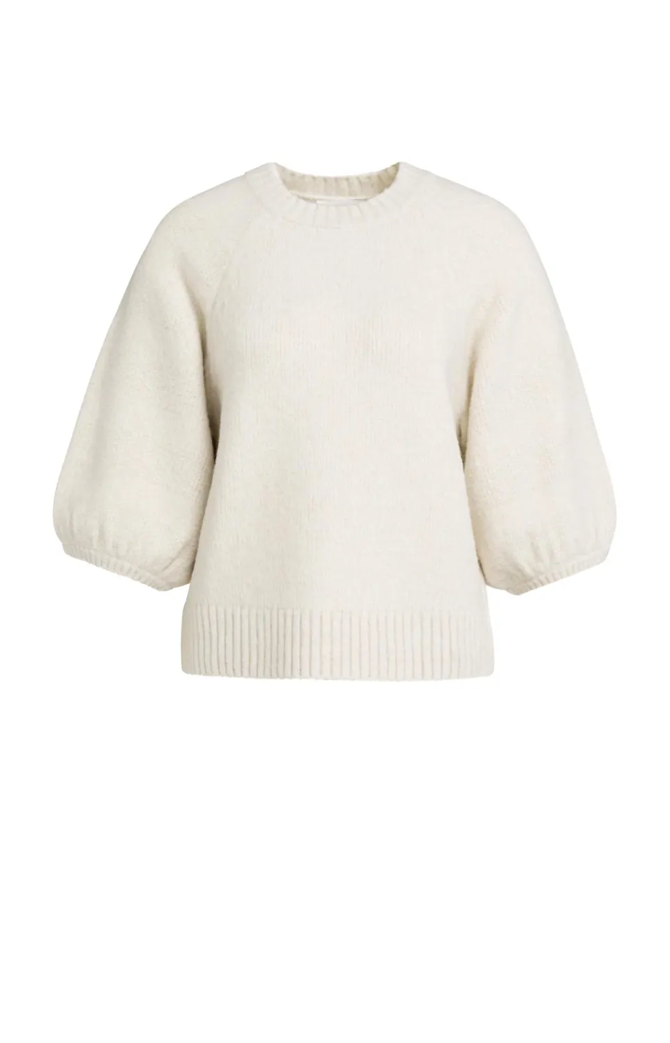 YaYa Trui met mouwen met textuur 01-000644-609 OFF WHITE MELANGE