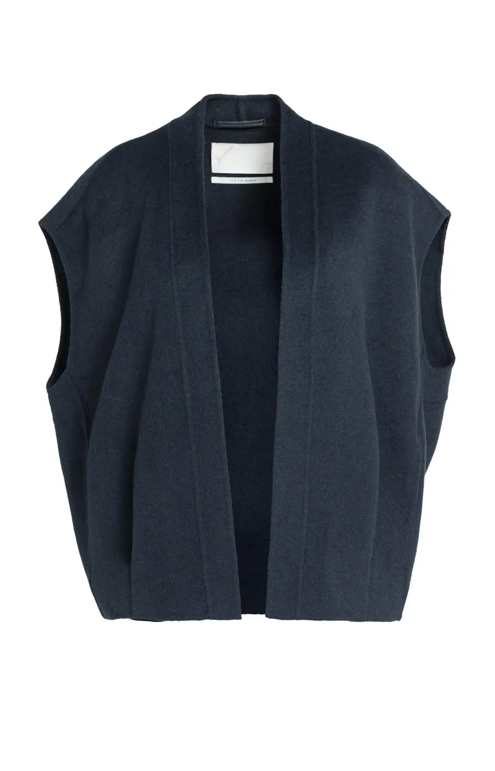 YaYa Oversized wolmix geweven bodyw 02-021010-609 CAT BLACK MELANGE