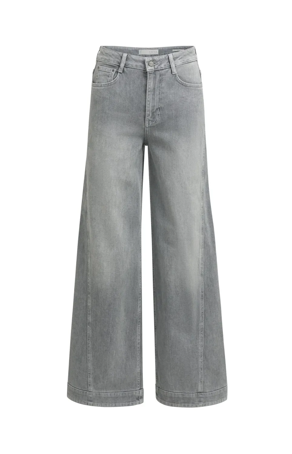 YaYa Denim jeans w. seam - L34 01-311164-609 MID GREY DENIM