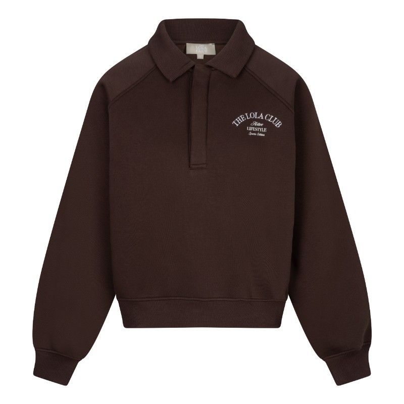 The Lola Club Ebony Polo Sweater Ebony-001 Espresso