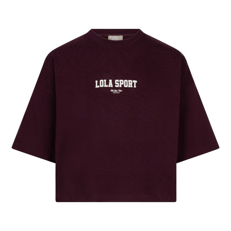 The Lola Club Stella SS Tee Stella-003 Mulberry Wine