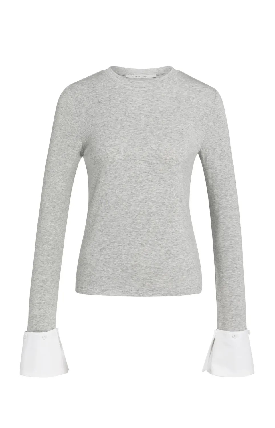 YaYa Jersey top met afneembare manc 01-709418-609 ODYSSEY GRAY MELANGE