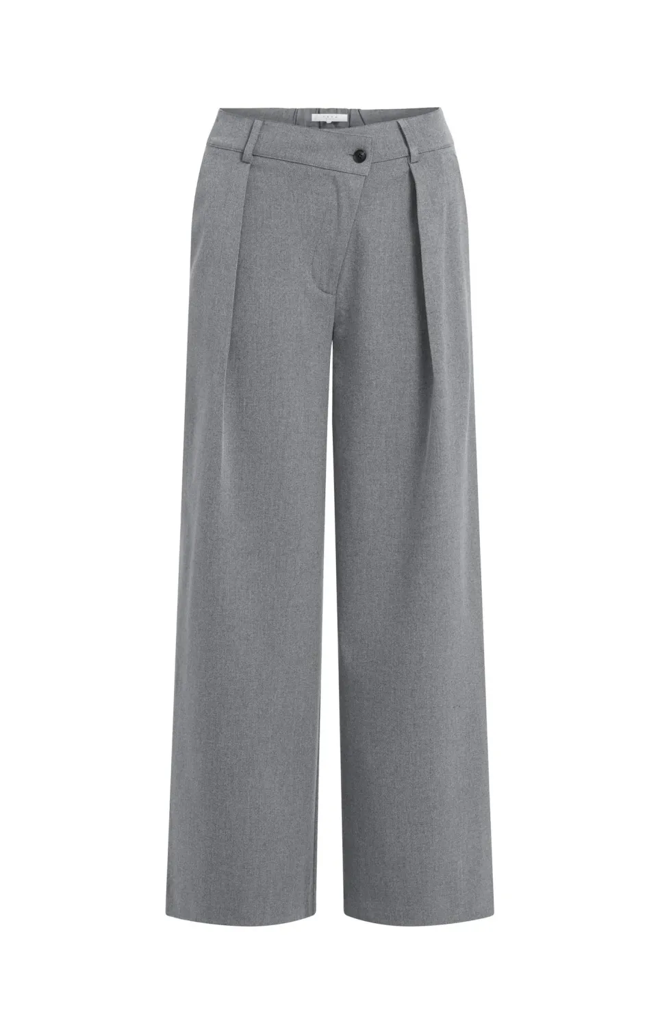 YaYa Geweven broek met wijde pijpen 01-301286-609 ANTHRACITE MELANGE